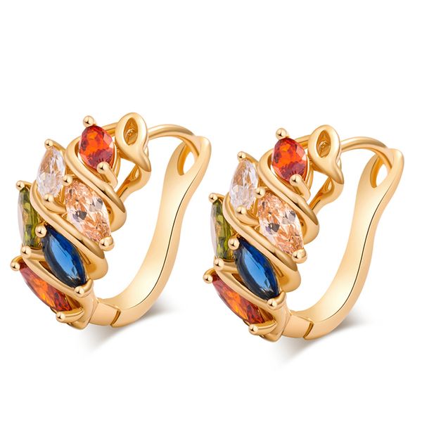 elegant multicolor garnet morganite crystal zircon gold color ear jewelry hoop huggie earring m03-er0243, Golden
elegant multicolor garnet morganite crystal zircon gold color ear jewelry hoop huggie earring m03-er0243, Golden