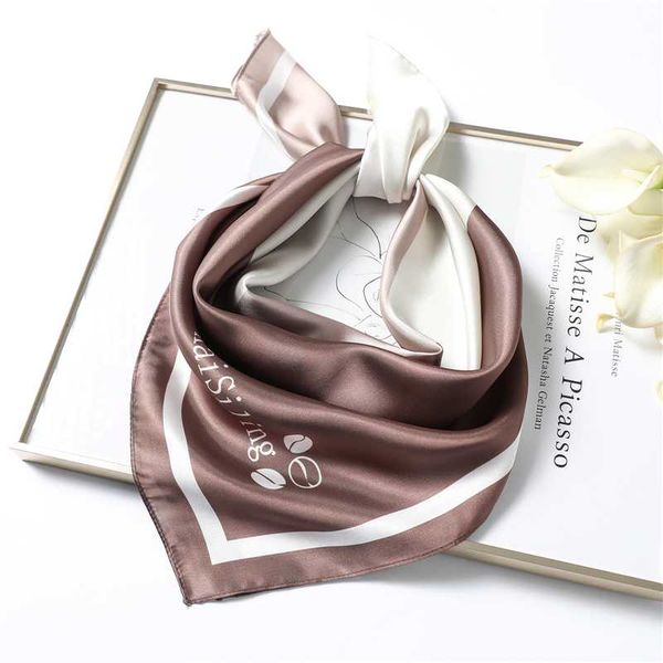 2020 spring new silk scarf women small square bandana lady work neck scarves fashion head scarfs foulard neckerchief hijab, Blue;gray 
2020 spring new silk scarf women small square bandana lady work neck scarves fashion head scarfs foulard neckerchief hijab, Blue;gray