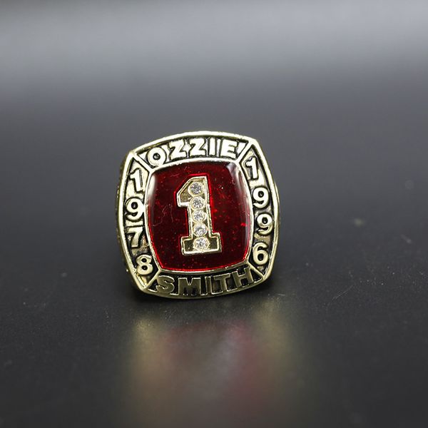 hall of fame baseball 1978 1996 #1 ozzie smith team champions championship ring with wooden display box souvenir men fan gift 2020, Golden;silver
hall of fame baseball 1978 1996 #1 ozzie smith team champions championship ring with wooden display box souvenir men fan gift 2020, Golden;silver