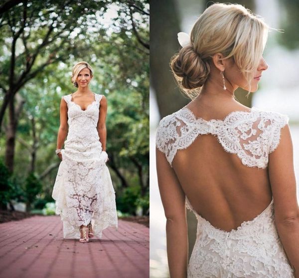 vintage full lace plus size wedding dresses country style deep v-neck keyhole back wedding dress bridal gowns robe de mariée ch5, White
vintage full lace plus size wedding dresses country style deep v-neck keyhole back wedding dress bridal gowns robe de mariée ch5, White