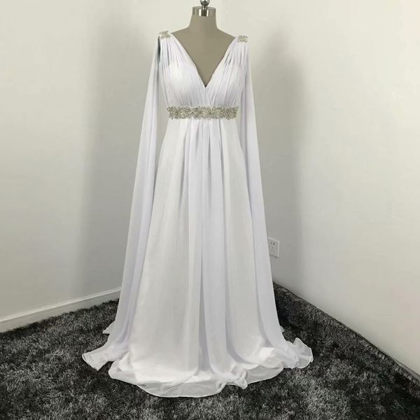 elegant pure white v-neck chiffon wedding dresses beaded decoration a line wedding dresses with watteau train ruched country wedding dresses
elegant pure white v-neck chiffon wedding dresses beaded decoration a line wedding dresses with watteau train ruched country wedding dresses