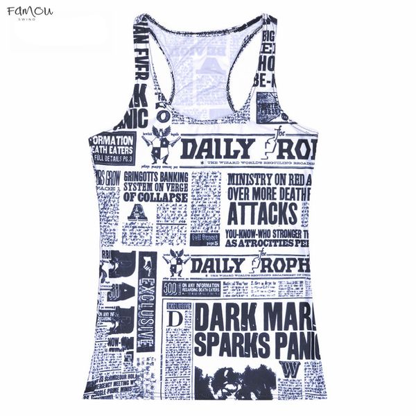 Tops Animal Print Summer Women Blouses Strapless Sleeveless Digital Print Casual News Newspapers Words Tank Tops Vest Ladies
Tops Animal Print Summer Women Blouses Strapless Sleeveless Digital Print Casual News Newspapers Words Tank Tops Vest Ladies