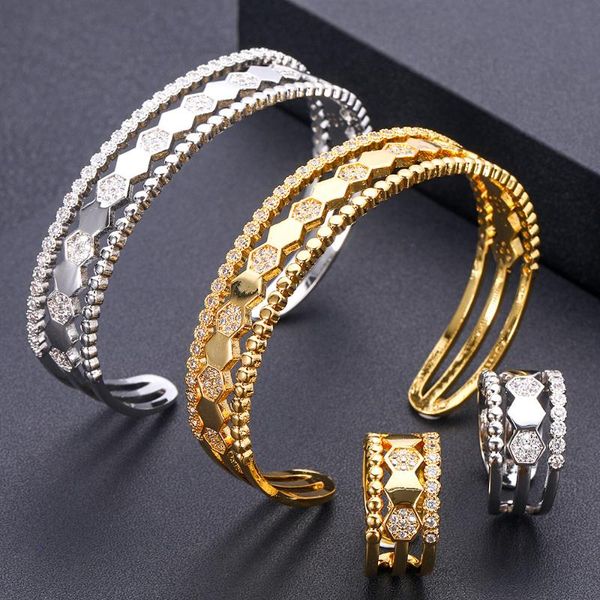 african bangle ring set jewellery wedding crystal dubai bridal bracelet set for women geometric trendy, Black
african bangle ring set jewellery wedding crystal dubai bridal bracelet set for women geometric trendy, Black