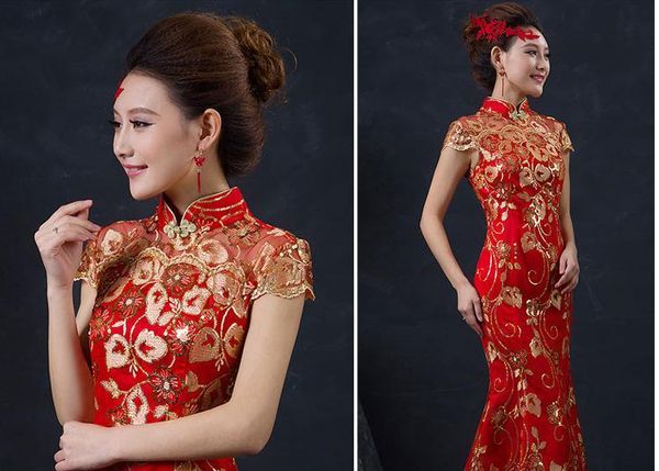 red chinese wedding dress female long short sleeve cheongsam gold slim chinese traditional dress women qipao party cheongsams
red chinese wedding dress female long short sleeve cheongsam gold slim chinese traditional dress women qipao party cheongsams