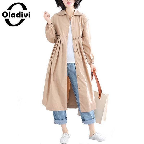 oladivi plus size women shirt trench coat fashion lady casual loose thin overcoats 2019 autumn new outerwear female cardigan, Tan;black
oladivi plus size women shirt trench coat fashion lady casual loose thin overcoats 2019 autumn new outerwear female cardigan, Tan;black