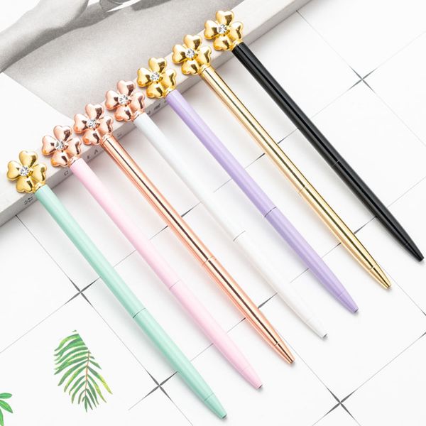 fashion four leaf clover metal advertisement ballpoint pens creative korean pen office business school wedding stationery, Blue;orange
fashion four leaf clover metal advertisement ballpoint pens creative korean pen office business school wedding stationery, Blue;orange