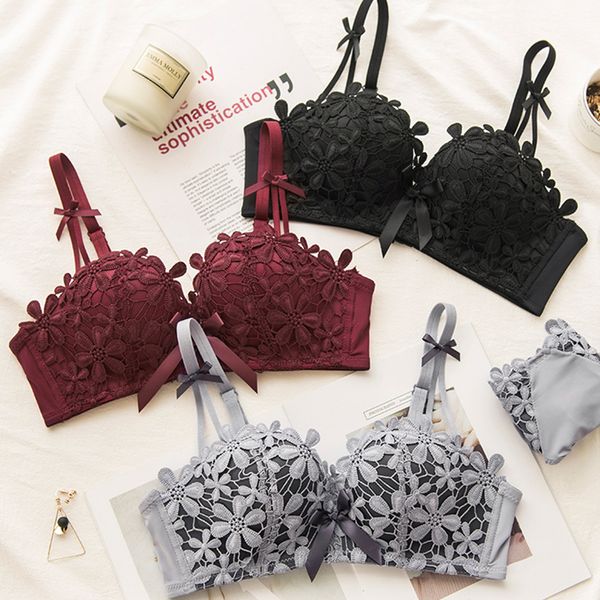 bra briefs set for women bralette push up lingerie seamless panties wirebrassiere underwear smail chest intimates #d, Red;black
bra briefs set for women bralette push up lingerie seamless panties wirebrassiere underwear smail chest intimates #d, Red;black