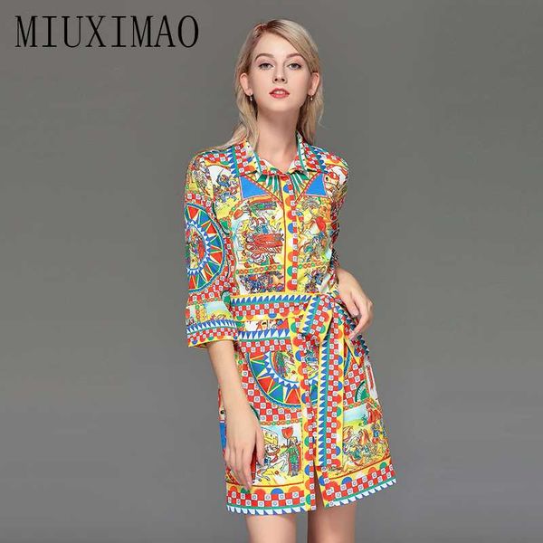 2019 runway designer casual holiday casual style straight half sleeve sashes turn-down collar cartoon above knee women dress, Black;gray
2019 runway designer casual holiday casual style straight half sleeve sashes turn-down collar cartoon above knee women dress, Black;gray