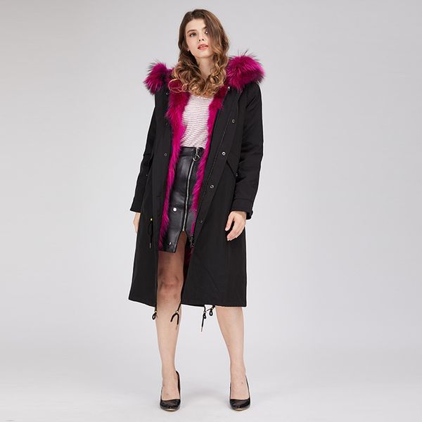 2019 yiwu new arrival raccoon fur collar parka coat fur coat autumn and winter warm fashion, Black
2019 yiwu new arrival raccoon fur collar parka coat fur coat autumn and winter warm fashion, Black