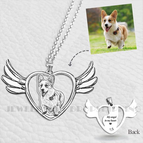 pet custom necklace,custom pet angel necklace,custom angel keychain,memory gift,personalized necklace ,gift, Silver
pet custom necklace,custom pet angel necklace,custom angel keychain,memory gift,personalized necklace ,gift, Silver