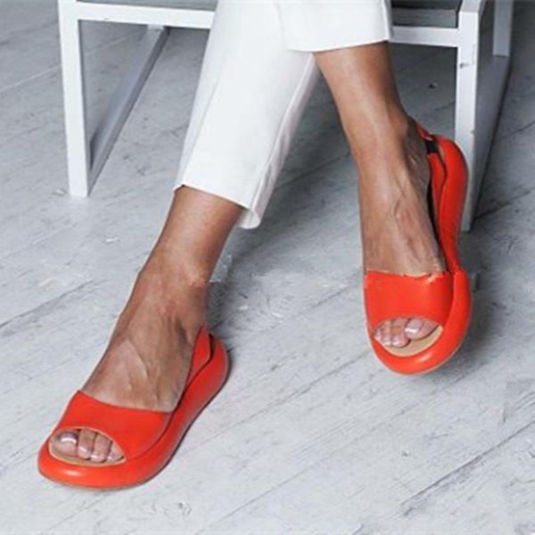 akexiya women's shoes 2020 summer new fish mouth women's sandals fashion flat bottoms casual sandals, Black