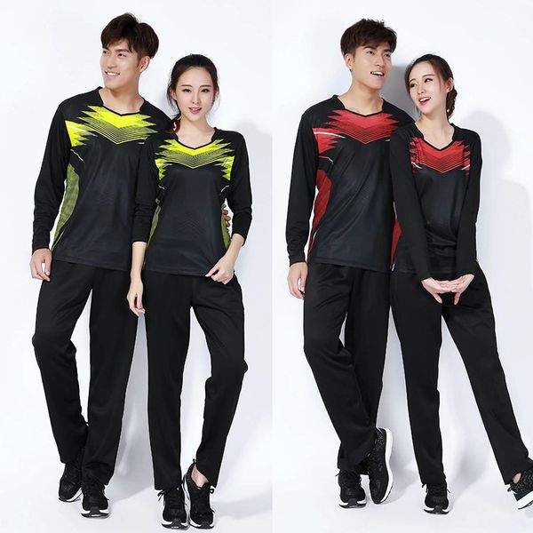 autumn long sleeve trousers motion leisure time suit men and women badminton serve match training jersey, Black
autumn long sleeve trousers motion leisure time suit men and women badminton serve match training jersey, Black