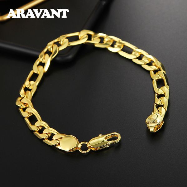 925 silver bracelet 6mm 8 inches curb cuban chain gold color bracelets for men women fashion jewelry accessories, Black
925 silver bracelet 6mm 8 inches curb cuban chain gold color bracelets for men women fashion jewelry accessories, Black