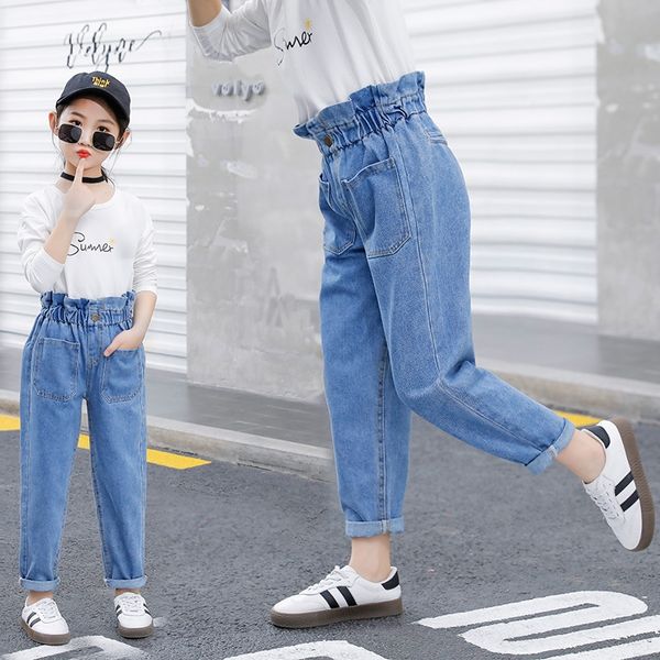 girls' autumn 2020 fashionable high-waisted slim and and jeans pants jeans slim children's trousers children's pants, Blue
girls' autumn 2020 fashionable high-waisted slim and and jeans pants jeans slim children's trousers children's pants, Blue