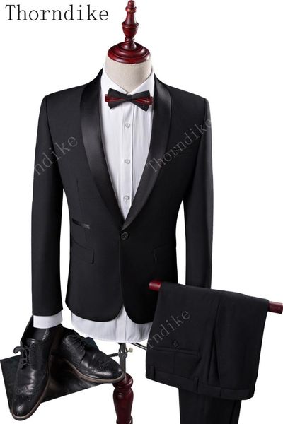 thorndike men 2 pieces suits male blazers slim fit suit prom royal latest design winter formal party work wear thick suits, White;black
thorndike men 2 pieces suits male blazers slim fit suit prom royal latest design winter formal party work wear thick suits, White;black