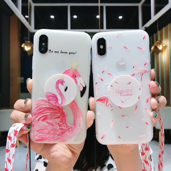 brand flamingo cell phone case gift bracket rope for iphone xr 6 7 8 x plus xs max embossed tpu silicone phone cases
brand flamingo cell phone case gift bracket rope for iphone xr 6 7 8 x plus xs max embossed tpu silicone phone cases