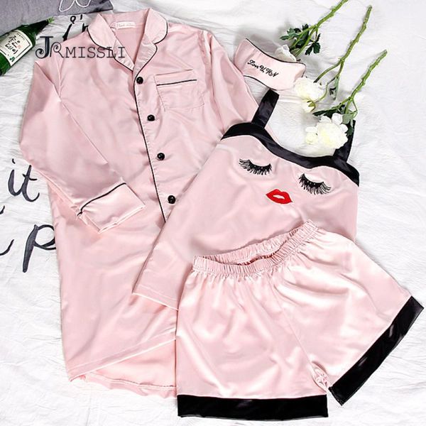 jrmissli 2017 women silk robe sets womens pajamas set lace robes suit homewear plus size female clothing ladies pyjamas, Black;red
jrmissli 2017 women silk robe sets womens pajamas set lace robes suit homewear plus size female clothing ladies pyjamas, Black;red