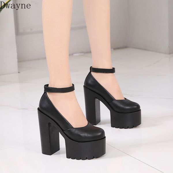 2019 nuevo grueso con plataforma de 14 cm tacones altos negro blanco super alto tacón boca baja club nocturno pasarela mujer zapatos de, Black
2019 nuevo grueso con plataforma de 14 cm tacones altos negro blanco super alto tacón boca baja club nocturno pasarela mujer zapatos de, Black