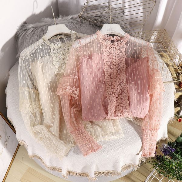 women's blouses & shirts 2021 lace white shirt women summer o-neck loose puff sleeve perspective lining hedging korean fashion clothing
women's blouses & shirts 2021 lace white shirt women summer o-neck loose puff sleeve perspective lining hedging korean fashion clothing