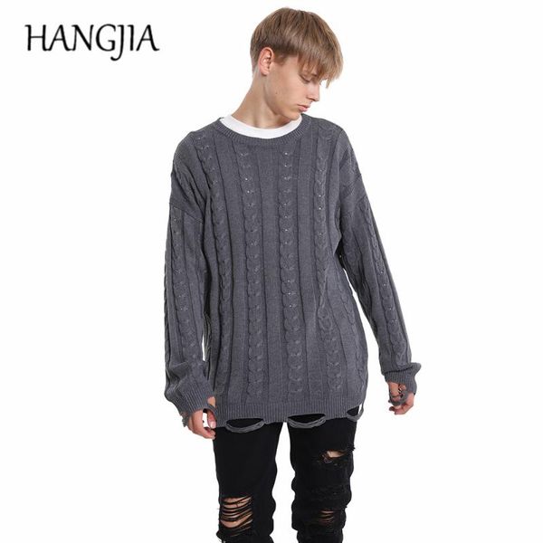 solid color knitting sweater loose casual pullover sweater men women hip hop hole pullovers ripped sweaters for men, White;black
solid color knitting sweater loose casual pullover sweater men women hip hop hole pullovers ripped sweaters for men, White;black