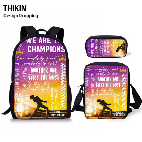 thikn 3pcs/set queen band bohemian rhapsody printing women/men fashion backpack custom kids school backpacks students bookbag
thikn 3pcs/set queen band bohemian rhapsody printing women/men fashion backpack custom kids school backpacks students bookbag