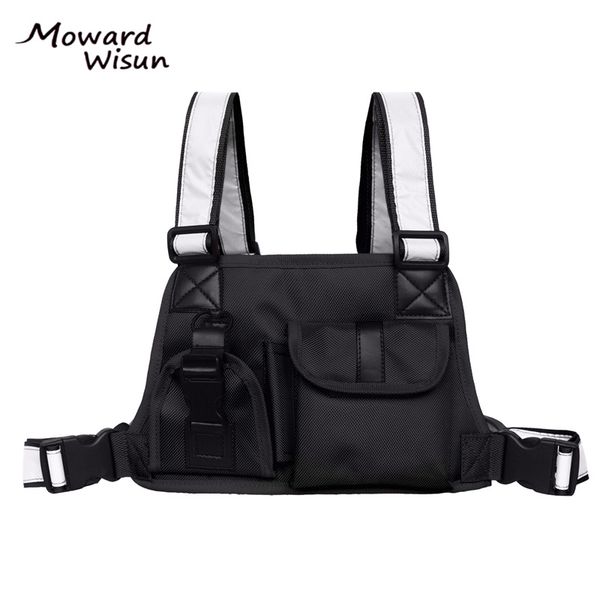 tactical vest men waist bag reflective strap radio harness chest front black fanny pack hip hop chest rig bags kanye
tactical vest men waist bag reflective strap radio harness chest front black fanny pack hip hop chest rig bags kanye
