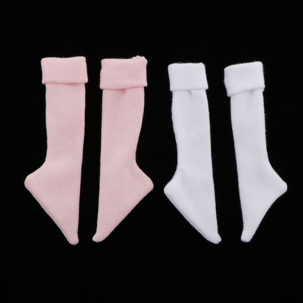 2-pair white and pink stockings anklet socks for 1/4 bjd dollfie dolls 
2-pair white and pink stockings anklet socks for 1/4 bjd dollfie dolls