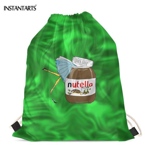 instantarts lovely nutella lady print shopping bags for women walking hiking gymsack casual eco shoulder backpack daypack
instantarts lovely nutella lady print shopping bags for women walking hiking gymsack casual eco shoulder backpack daypack