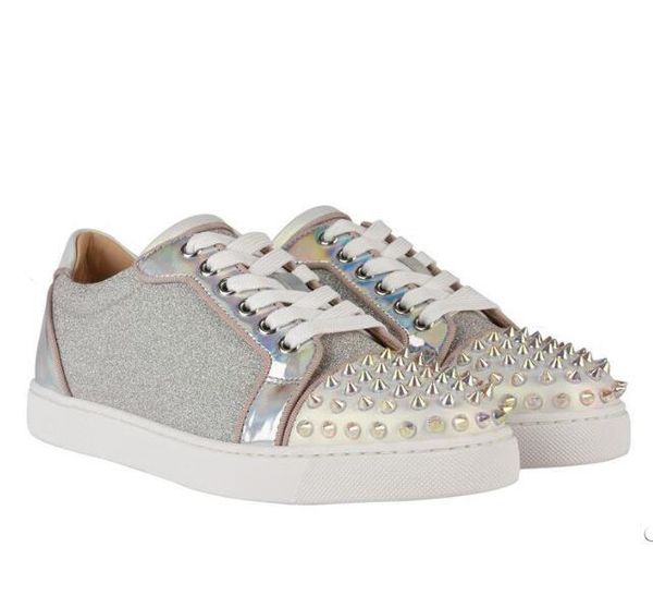 luxury vieira spikes trainers glitter leather sneakers brands red bottom shoes men's & women's casual walking with box, Black
luxury vieira spikes trainers glitter leather sneakers brands red bottom shoes men's & women's casual walking with box, Black