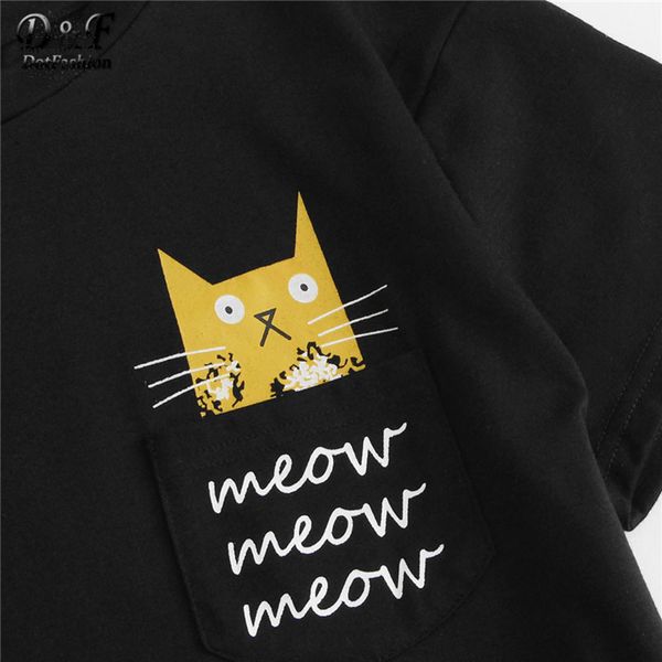 print cat pajama tee shorts 2019 summer new woman short sleeve preppy nightwear letter print set with pj pocket, Black;red
print cat pajama tee shorts 2019 summer new woman short sleeve preppy nightwear letter print set with pj pocket, Black;red