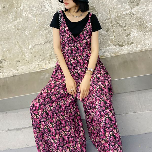 women's jumpsuits & rompers xuxi sling jumpsuit women summer high waist slim wide legs big size temperament printing chiffon long casua, Black;white
women's jumpsuits & rompers xuxi sling jumpsuit women summer high waist slim wide legs big size temperament printing chiffon long casua, Black;white