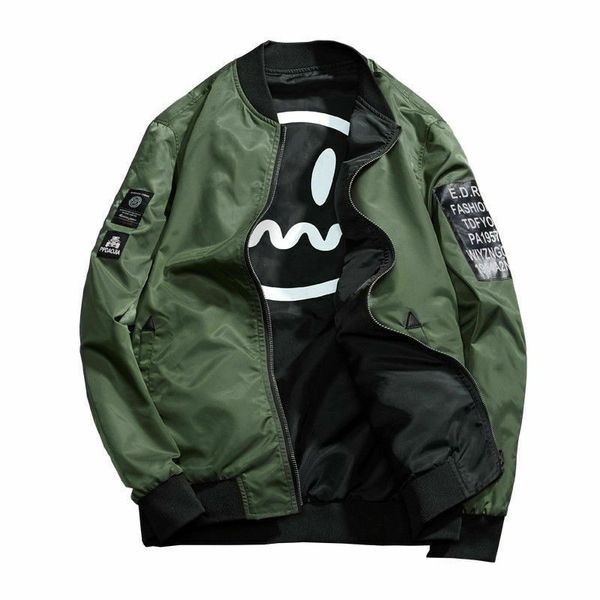 winter men casual jacket autumn zippers jumper pilot fight bomber coat baseball sports outwear army green coat man clothes, White;black
winter men casual jacket autumn zippers jumper pilot fight bomber coat baseball sports outwear army green coat man clothes, White;black