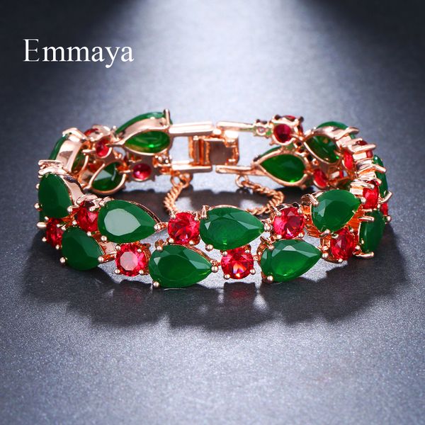 emmaya charm rose/white gold color mona lisa green and blue cubic zircon bracelets bangles for female wedding women gift, Black
emmaya charm rose/white gold color mona lisa green and blue cubic zircon bracelets bangles for female wedding women gift, Black