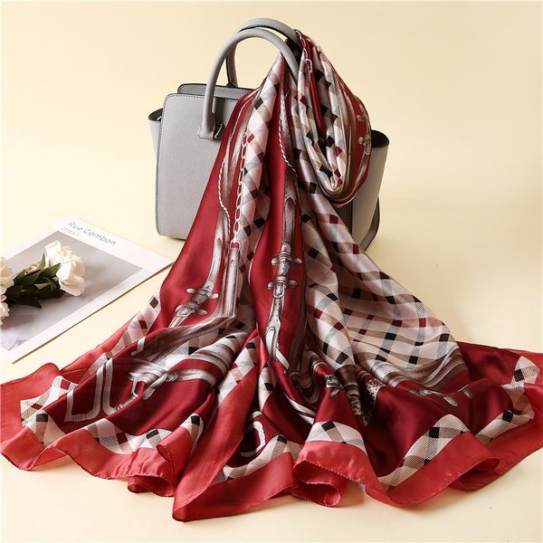 new scarf 180 * 90cm designer silk long scarf sunscreen shawl thin section design female scarf ing, Blue;gray
new scarf 180 * 90cm designer silk long scarf sunscreen shawl thin section design female scarf ing, Blue;gray