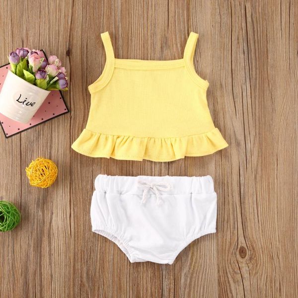 2020 summer newborn infant baby clothes sets girls solid cotton sleeveless ruffles vest +shorts 2pcs outfits suit, White
2020 summer newborn infant baby clothes sets girls solid cotton sleeveless ruffles vest +shorts 2pcs outfits suit, White