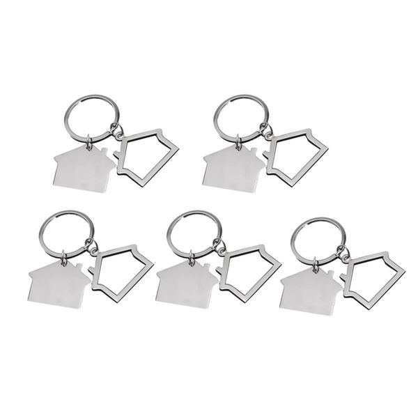 5 pcs silver delicate modern house home keychain key chain keyring metal present gift delicate
5 pcs silver delicate modern house home keychain key chain keyring metal present gift delicate