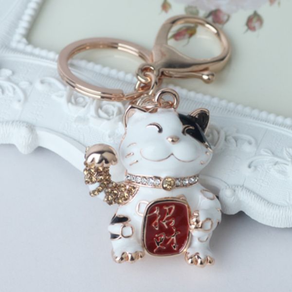 cartoon crystal keychain men 's alloy rhinestone lucky cat car key chains women bag pendant jewelry key ring, Silver
cartoon crystal keychain men 's alloy rhinestone lucky cat car key chains women bag pendant jewelry key ring, Silver