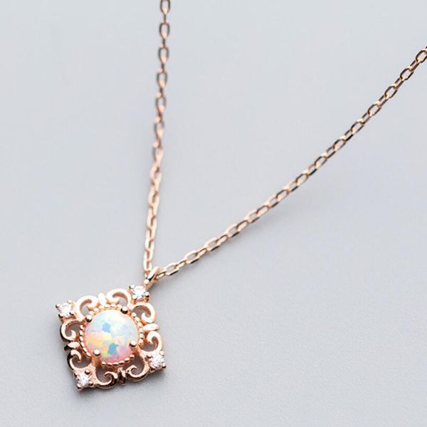 jewelry s925 sterling silver necklace square flowers opal pendant necklace for women fashion of shipping
jewelry s925 sterling silver necklace square flowers opal pendant necklace for women fashion of shipping