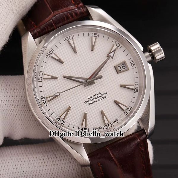 new aqua terra 150m date co.axial eta8500 231.13.42.21.02.001 white dial automatic mens watch silver case leather strap gents watches, Slivery;brown
new aqua terra 150m date co.axial eta8500 231.13.42.21.02.001 white dial automatic mens watch silver case leather strap gents watches, Slivery;brown