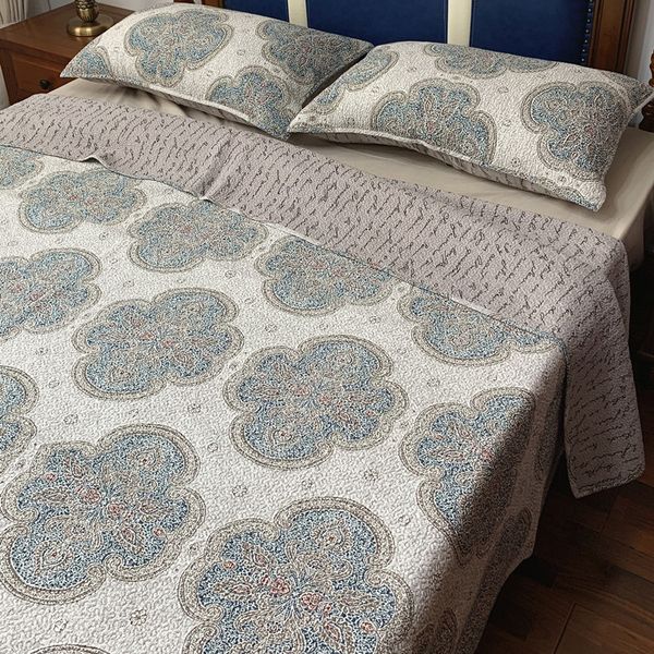 american 100%cotton 3pcs washed bohemian patchwork quilt full/ size aircondition bed cover/bedspread bubu
american 100%cotton 3pcs washed bohemian patchwork quilt full/ size aircondition bed cover/bedspread bubu