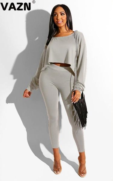 vazn fashion mujer vintage loose sport 2020 casual tracksuit for women long sleeve 2 piece sets night club sets, White
vazn fashion mujer vintage loose sport 2020 casual tracksuit for women long sleeve 2 piece sets night club sets, White