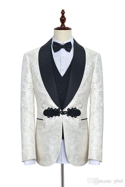 classic jacquard tuxedos groom wedding men suits mens wedding suits tuxedo costumes de smoking pour hommes men(jacket+pants+tie+vest) 172, Black;gray
classic jacquard tuxedos groom wedding men suits mens wedding suits tuxedo costumes de smoking pour hommes men(jacket+pants+tie+vest) 172, Black;gray