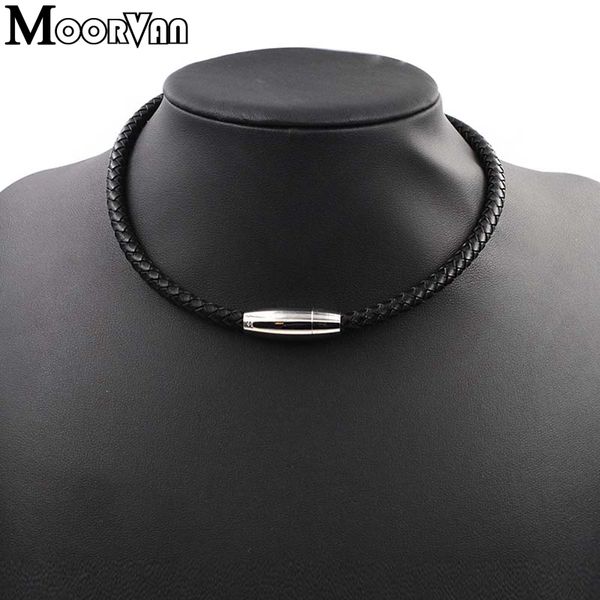 moorvan wholesale necklaces black with magnetic clasp genuine women leather necklace cool korean men jewelry vl013, Silver
moorvan wholesale necklaces black with magnetic clasp genuine women leather necklace cool korean men jewelry vl013, Silver