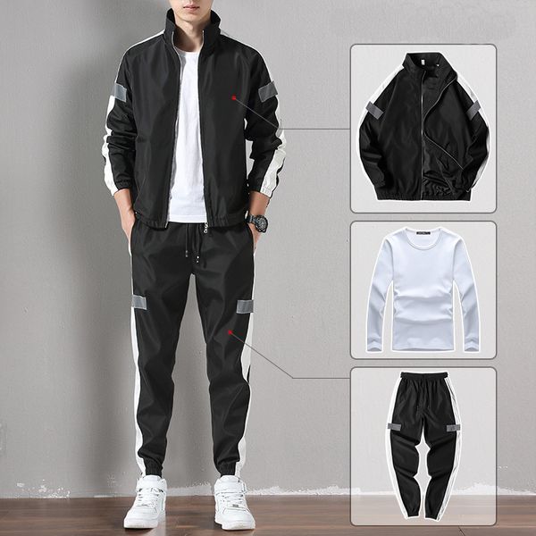 sports suit men's autumn and winter 2020 new designer tide fashion sweater suit plus velvet thick casual jacket men's three-piece, Gray
sports suit men's autumn and winter 2020 new designer tide fashion sweater suit plus velvet thick casual jacket men's three-piece, Gray