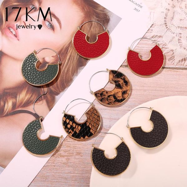 17km big geometric leather drop earrings for women 5 new vintage snake leopard earrings female round dangle earring jewelry, Silver
17km big geometric leather drop earrings for women 5 new vintage snake leopard earrings female round dangle earring jewelry, Silver