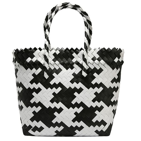 new portable square stripe straw bag fashion large capacity woven shoulder bags single beach bag female big handbag black
new portable square stripe straw bag fashion large capacity woven shoulder bags single beach bag female big handbag black