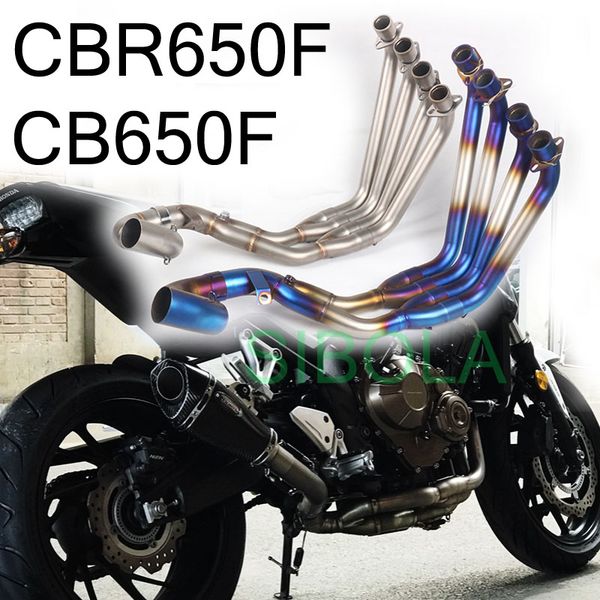 cbr650f cb650f motorcycle exhaust modified 51mm header pipe full systems without muffler stainless steel titanium alloy pipes
cbr650f cb650f motorcycle exhaust modified 51mm header pipe full systems without muffler stainless steel titanium alloy pipes