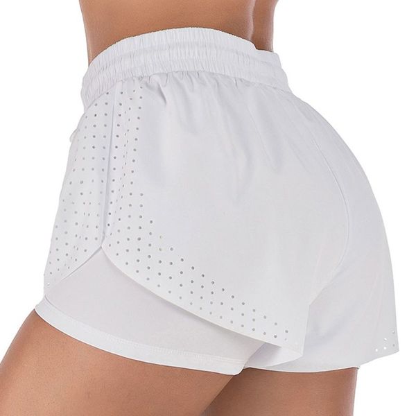 women's 2 in 1 running sports shorts quick drying training exercise jogging cycling with longer liner d08e, White;black
women's 2 in 1 running sports shorts quick drying training exercise jogging cycling with longer liner d08e, White;black