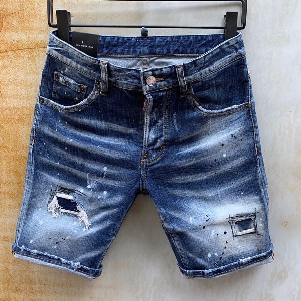 new arrival luxury hole rock d2 brand designer men denim short jeans embroidery pants fashion trousers italy size 44-54, Blue
new arrival luxury hole rock d2 brand designer men denim short jeans embroidery pants fashion trousers italy size 44-54, Blue