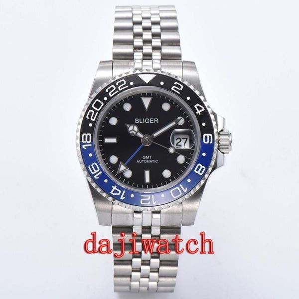 bliger 40mm watch male automatic mechanical watch gmt crystal sapphire ceramic luminous frame waterproof dwristwatch male, Slivery;brown
bliger 40mm watch male automatic mechanical watch gmt crystal sapphire ceramic luminous frame waterproof dwristwatch male, Slivery;brown
